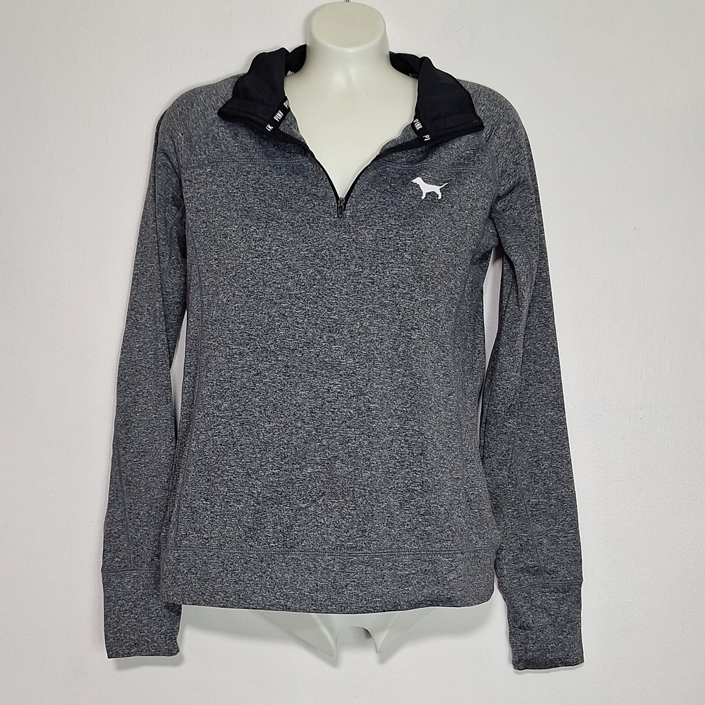 PINK Victoria's Secret Quarter Zip Pullover Top